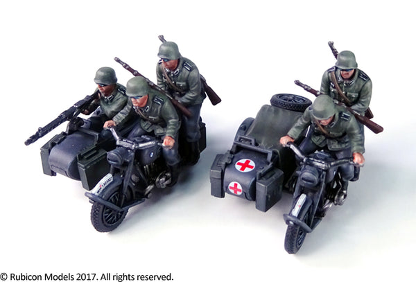 German Motorcycle R75 with Sidecar - Standard Version (Rubicon 280051) :www.mightylancergames.co.uk