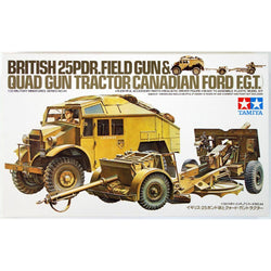 British 25pdr Field Gun & Quad Kit - Tamiya (1/35) Scale Models
