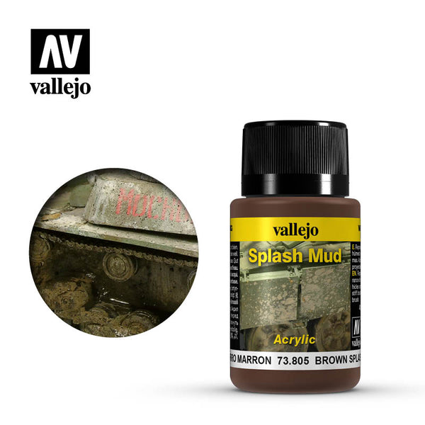 73.805 Brown Splash Mud - Weathering Effects - Vallejo Acrylic