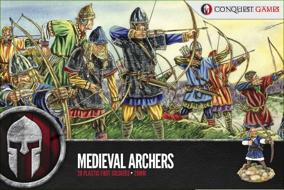 Conquest Games: Medieval Archers plastic boxed set