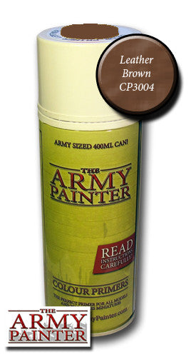Army painter leather brown spray primer 400ml: www.mightylancergames.co.uk