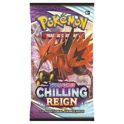 Pokemon Chilling Reign Booster Pack Zapdos Art