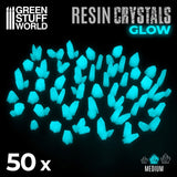 Blue Glow in the dark Basing Crystals