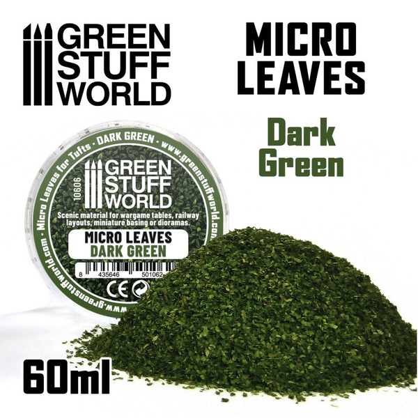 Micro Leaves -Dark Green - Green Stuff World