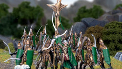 Elf Bowmen Regiment - Kings of War :www.mightylancergames.co.uk