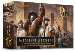 Medieval Archers - 24 Plasdtic 28mm Figures (FireForge Games) :www.mightylancergames.co.uk