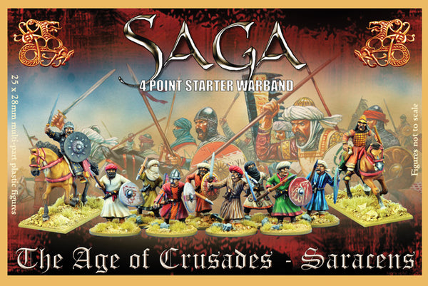 The Age of Crusades - Saracens (Saga) 4 point starter warband :www.mightylanergames.co.uk