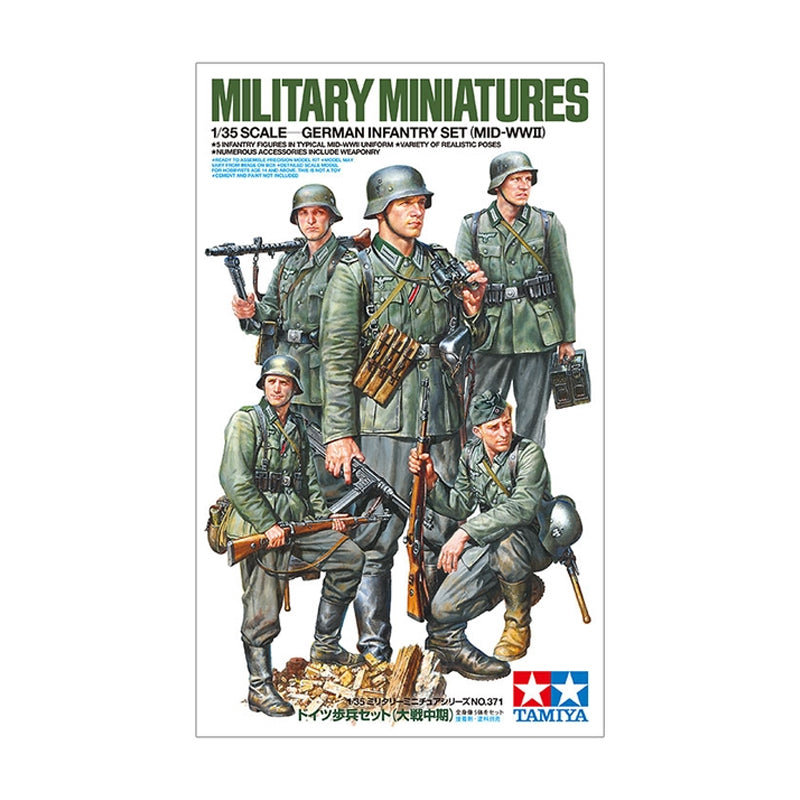 German Infantry Mid WWII - Tamiya (1/35) Scale Models