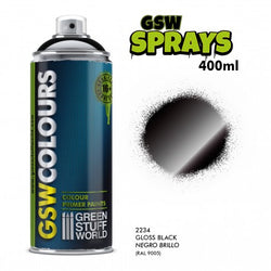 Gloss Black Primer Spray Paint - GSW Colour Paints