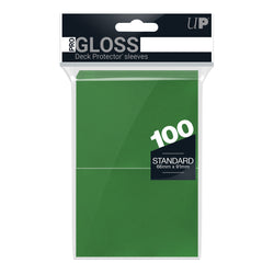 Green Gloss Deck Protector Sleeves 100 Pack - Ultra Pro