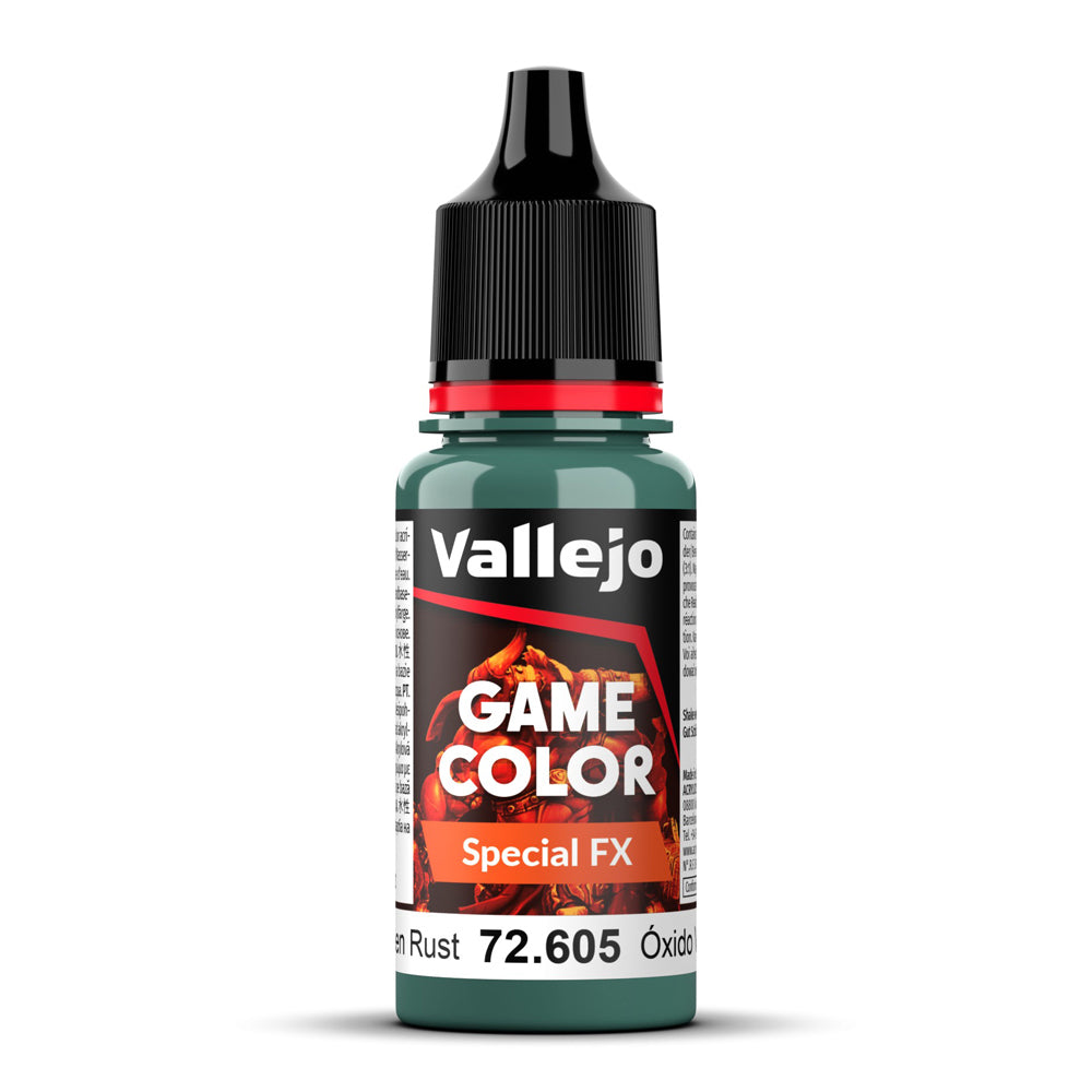 Vallejo Green Rust Technical Game Color Paint 18ml