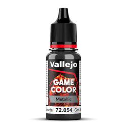 Vallejo Dark Gunmetal Metallic Game Color Paint 18ml