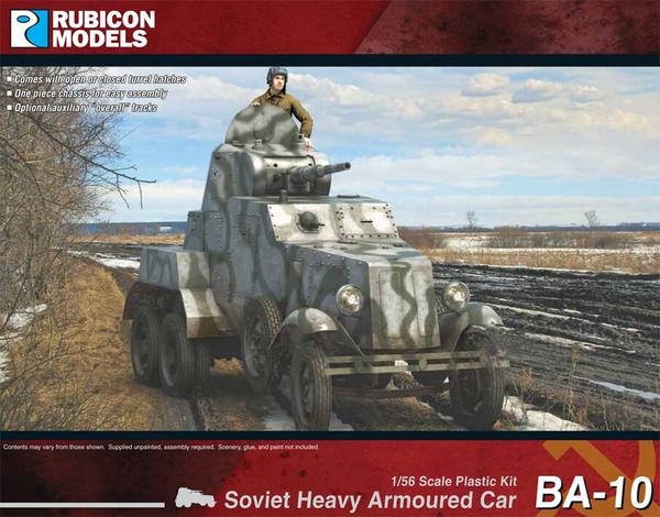 BA-10 Heavy Armoured Car - Soviet (Rubicon - 28008) :www.mightylancergames.co.uk