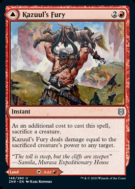 Kazuul's Fury // Kazuul's Cliffs MTG Zendikar Rising #146