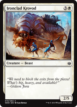 Ironclad Krovod FOIL - 019 War Of The Spark