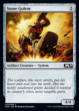 Stone Golem MTG Core 2020 - 240 Non-Foil