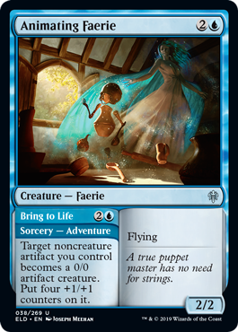 Animating Faerie // Bring to Life Throne of Eldraine - 038 Non-Foil