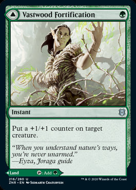 Vastwood Fortification // Vastwood Thicket MTG Zendikar Rising #216