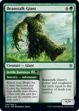 Beanstalk Giant // Fertile Footsteps Throne of Eldraine - 149 Non-Foil