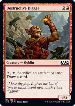 Destructive Digger MTG Core 2020 - 134 Non-Foil