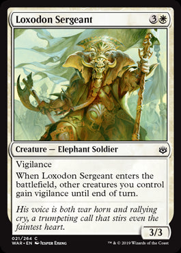 Loxodon Sergeant MTG Singles