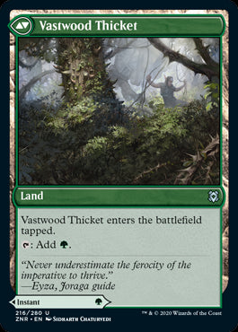 Vastwood Fortification // Vastwood Thicket MTG Zendikar Rising #216