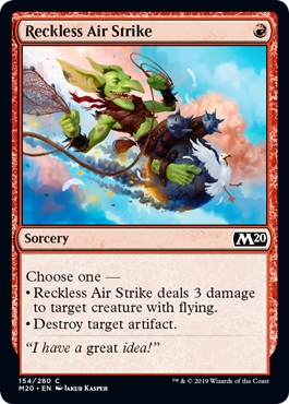 Reckless Air Strike MTG Core 2020 - 154 Non-Foil
