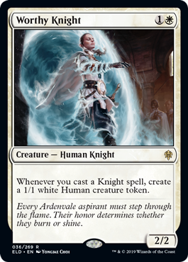Worthy Knight Throne of Eldraine...