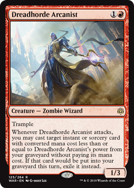 Dreadhorde Arcanist FOIL - 125 War Of The Spark
