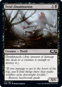 Feral Abomination MTG Core 2020 - 101 Non-Foil