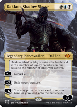 Dakkon, Shadow Slayer Borderless Foil