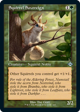 Squirrel Sovereign Retro Foil-Etched