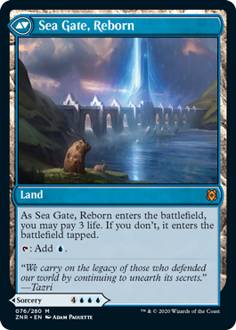 Sea Gate Restoration // Sea Gate, Reborn MTG Zendikar Rising #076