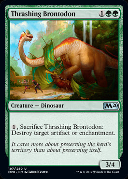 Thrashing Brontodon MTG Core 2020 - 197 Non-Foil