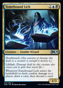 Tomebound Lich MTG Core 2020 - 219 Non-Foil