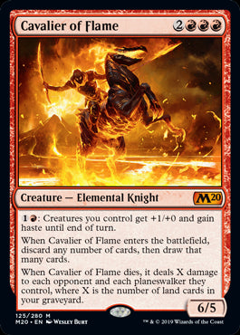 Cavalier of Flame MTG Core 2020 ...