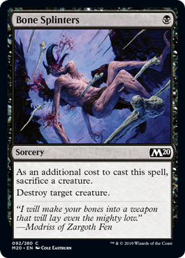 Bone Splinters MTG Core 2020 - 092 Non-Foil