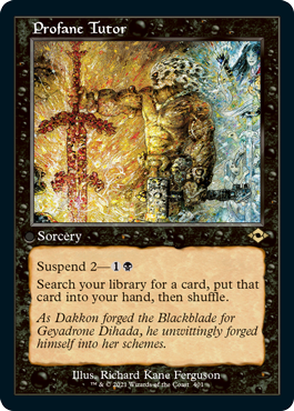 Profane Tutor Retro Foil-Etched