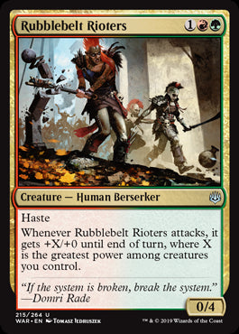 Rubblebelt Rioters MTG Singles