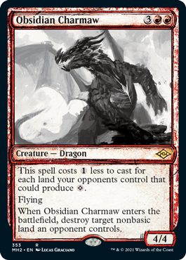 Obsidian Charmaw Showcase Foil