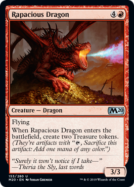 Rapacious Dragon MTG Core 2020 - 153 Non-Foil