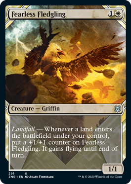 Expedition Frame Fearless Fledgling MTG Zendikar Rising 291