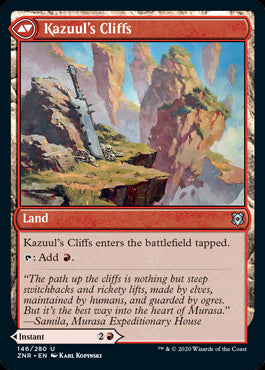 Kazuul's Fury // Kazuul's Cliffs MTG Zendikar Rising #146