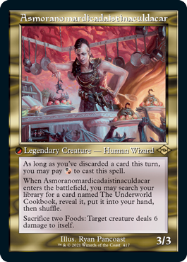 Asmoranomardicadaistinaculdacar Retro Foil-Etched