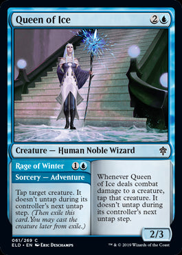 Queen of Ice // Rage of Winter Throne of Eldraine - 061 Non-Foil