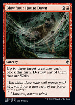 Blow Your House Down Throne of Eldraine - 114 Non-Foil