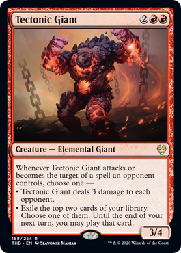 Tectonic Giant Theros Beyond Death - 158 Non-Foil