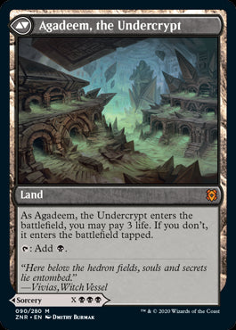 Agadeem's Awakening // Agadeem, the Undercrypt MTG Zendikar Rising #090