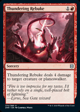 Thundering Rebuke MTG Zendikar R...