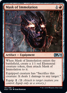 Mask of Immolation MTG Core 2020 - 151 Non-Foil